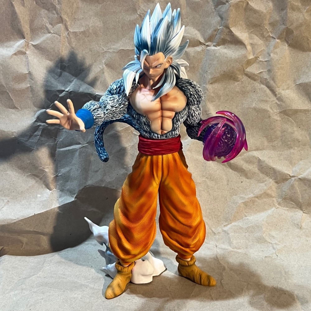 Dragon Ball Z Goku 11" Super Saiyan 5 Figure Orange Gray SSJ5 AF Statue with Box